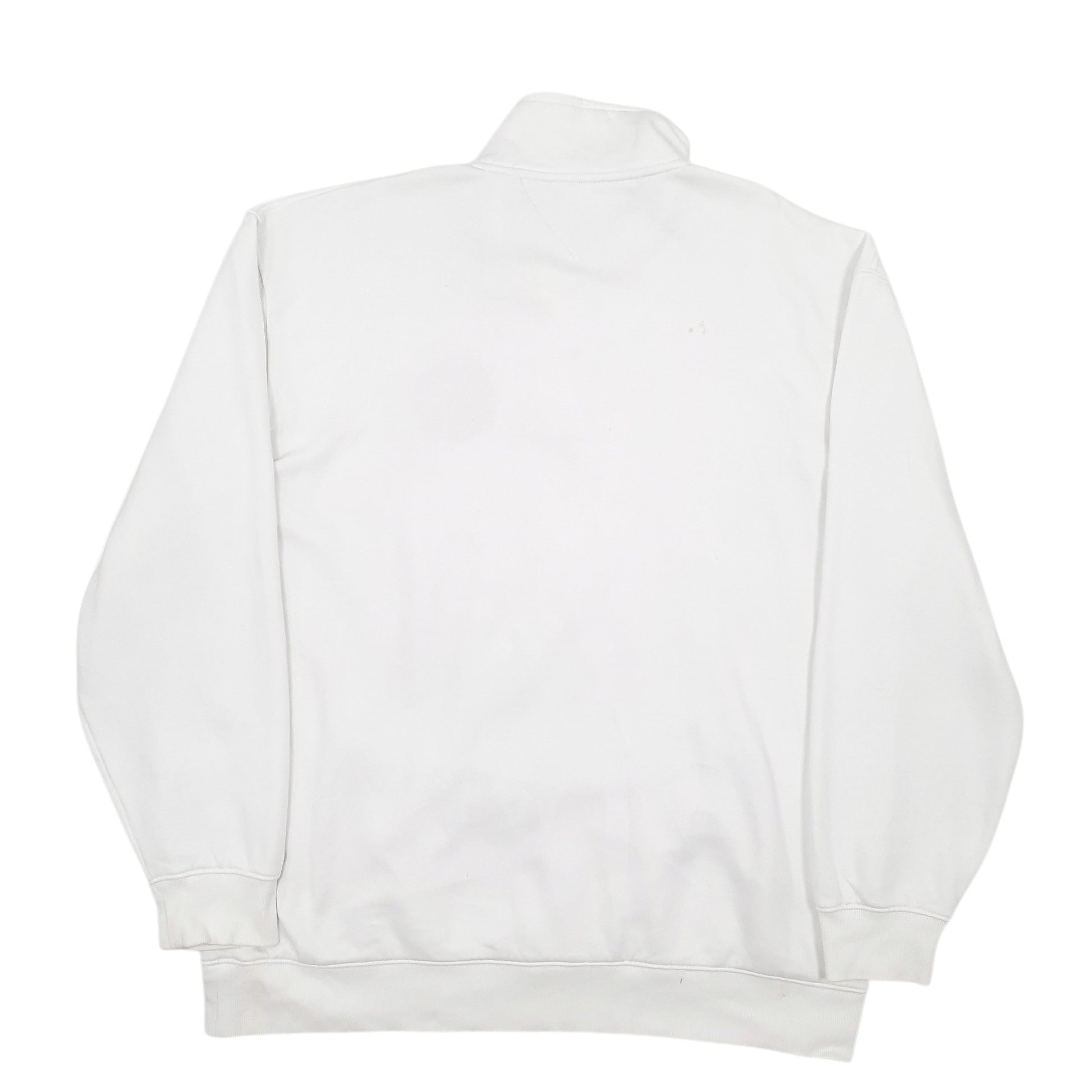 Mens White Tommy Hilfiger  Quarter Zip Jumper