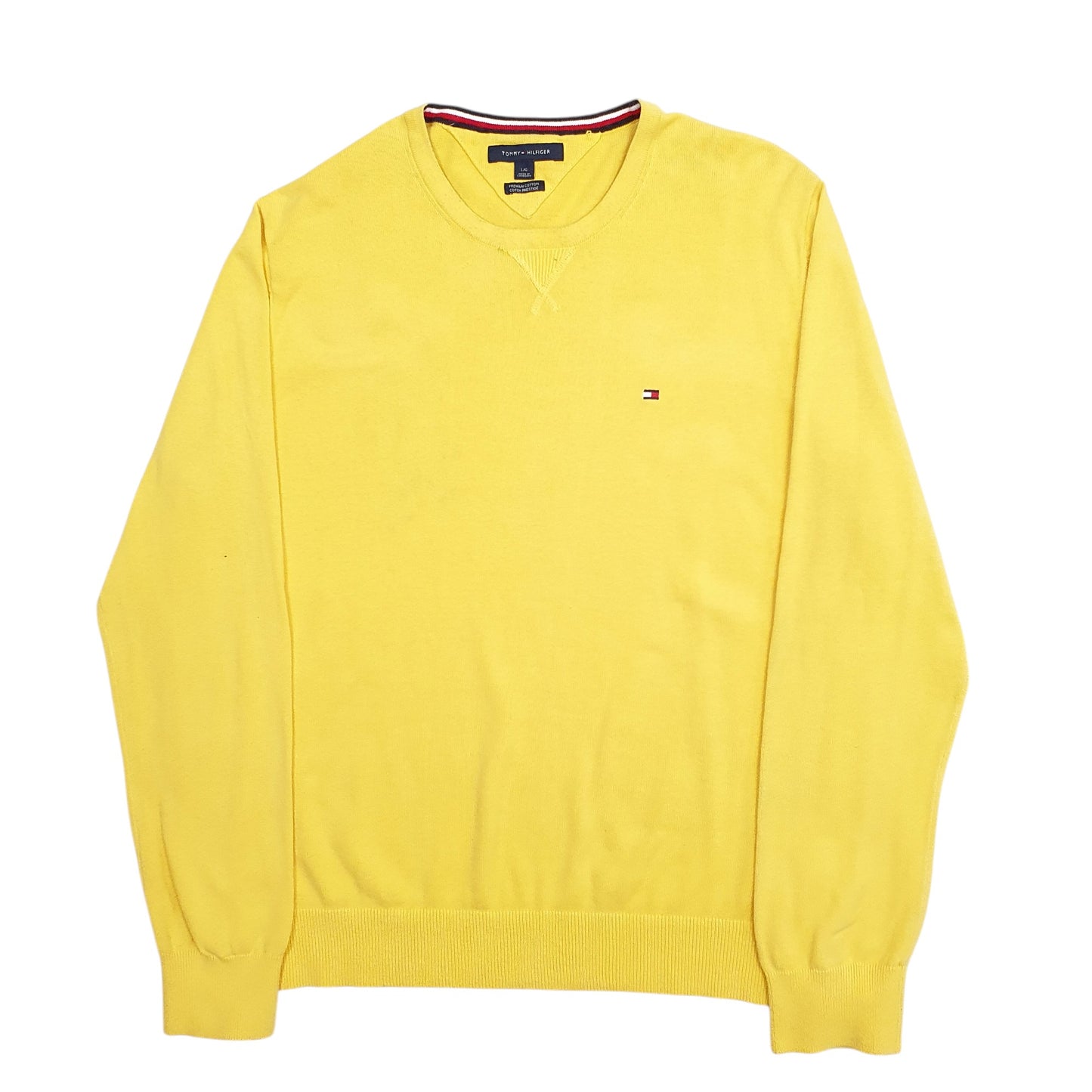 Mens Yellow Tommy Hilfiger  Crewneck Jumper