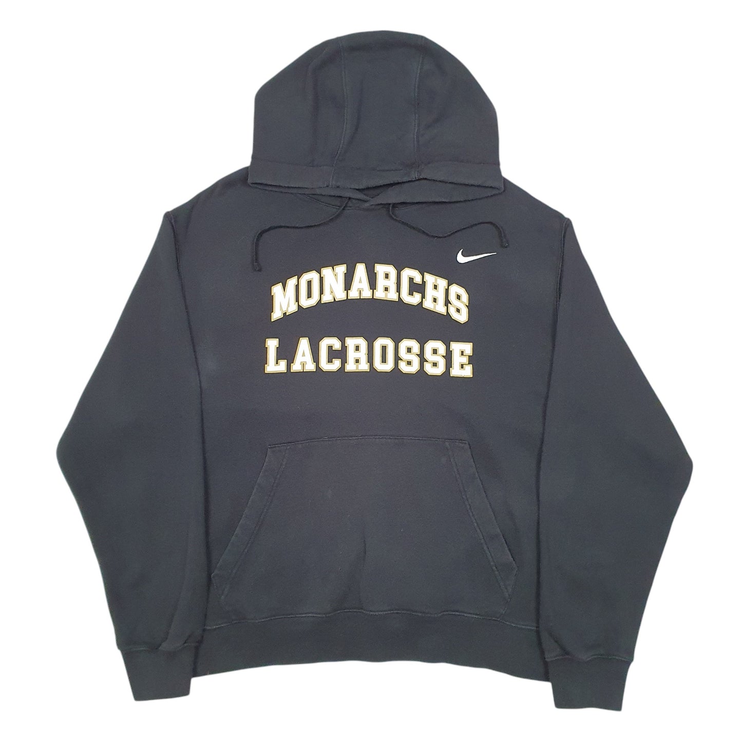 Mens Black Nike Monarchs Lacrosse USA Spellout Hoodie Jumper