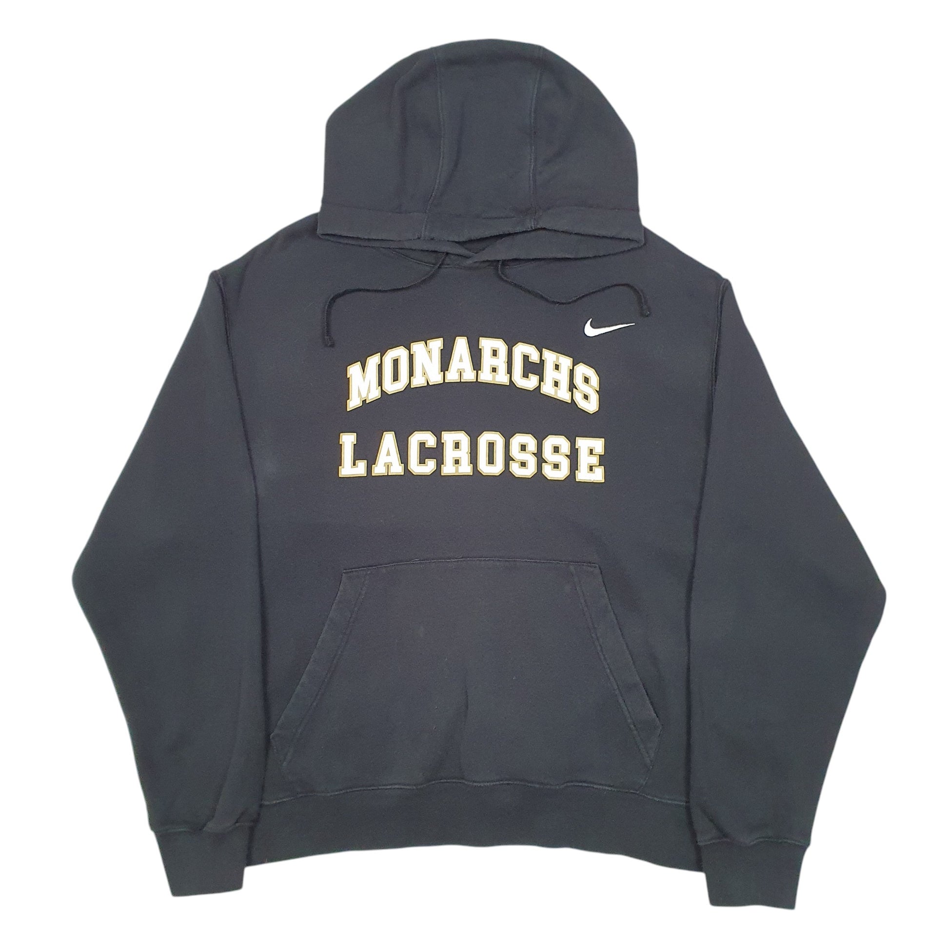 Mens Black Nike Monarchs Lacrosse USA Spellout Hoodie Jumper