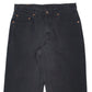 Mens Black Levis Vintage 90s Made In USA 550 JeansW34 L34