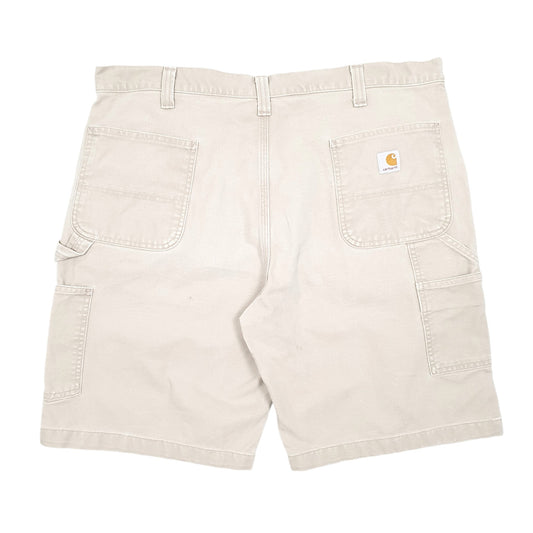 Mens Beige Carhartt Workwear 100246 Relaxed Carpenter Shorts