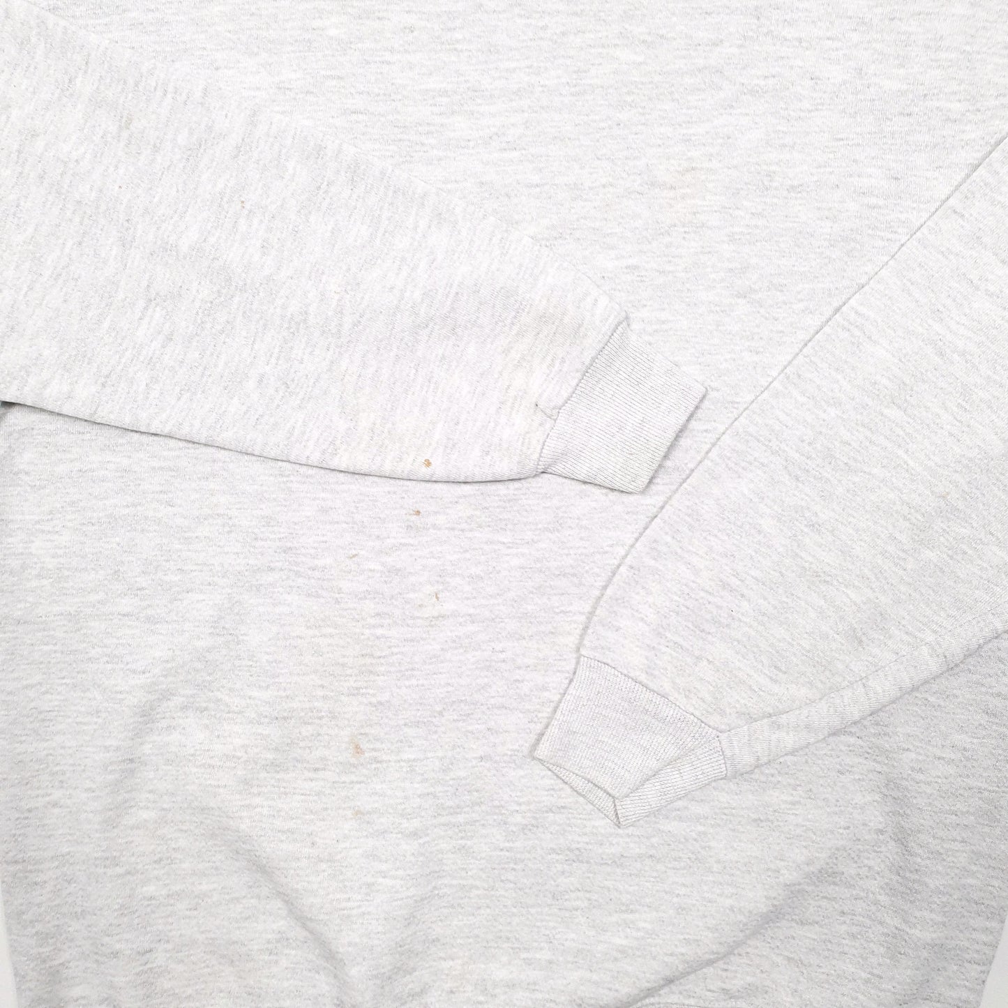 Mens Grey Lee Vintage Heavyweight Made In USA Tall Crewneck Jumper