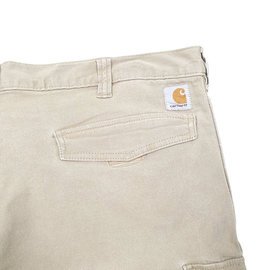 Mens Beige Carhartt Workwear 103542 Relaxed Cargo Shorts