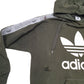Mens Khaki Adidas Spellout OG Logo Hoodie Jumper