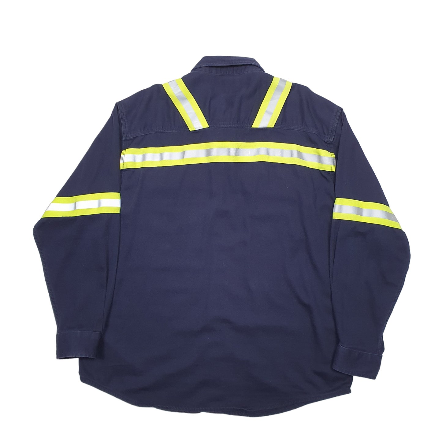 Mens Blue Carhartt Fire Resistant Long Sleeve Shirt