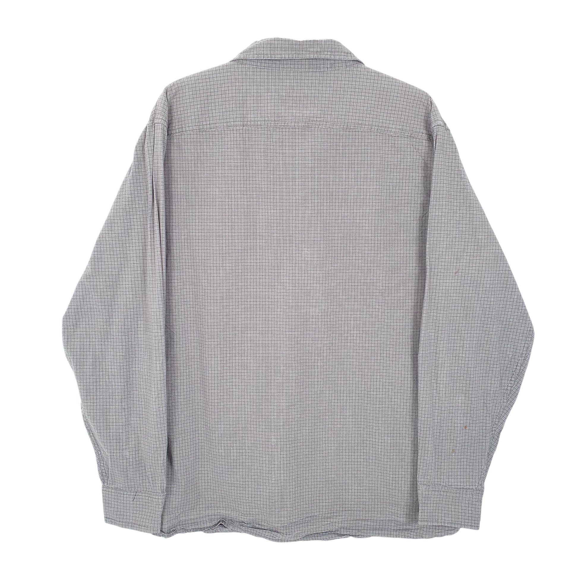Mens Grey Lee Stretch Long Sleeve Shirt