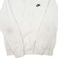 Mens White Nike  Hoodie Jumper
