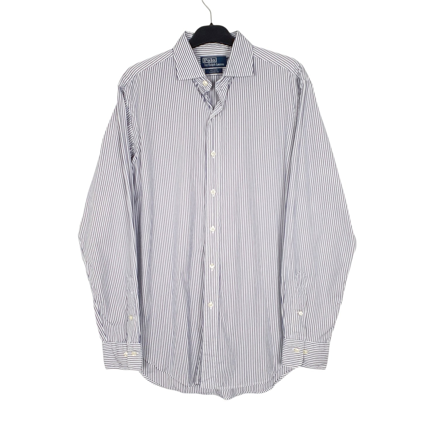 Mens Blue Polo Ralph Lauren Estate Formal Dress Long Sleeve Shirt