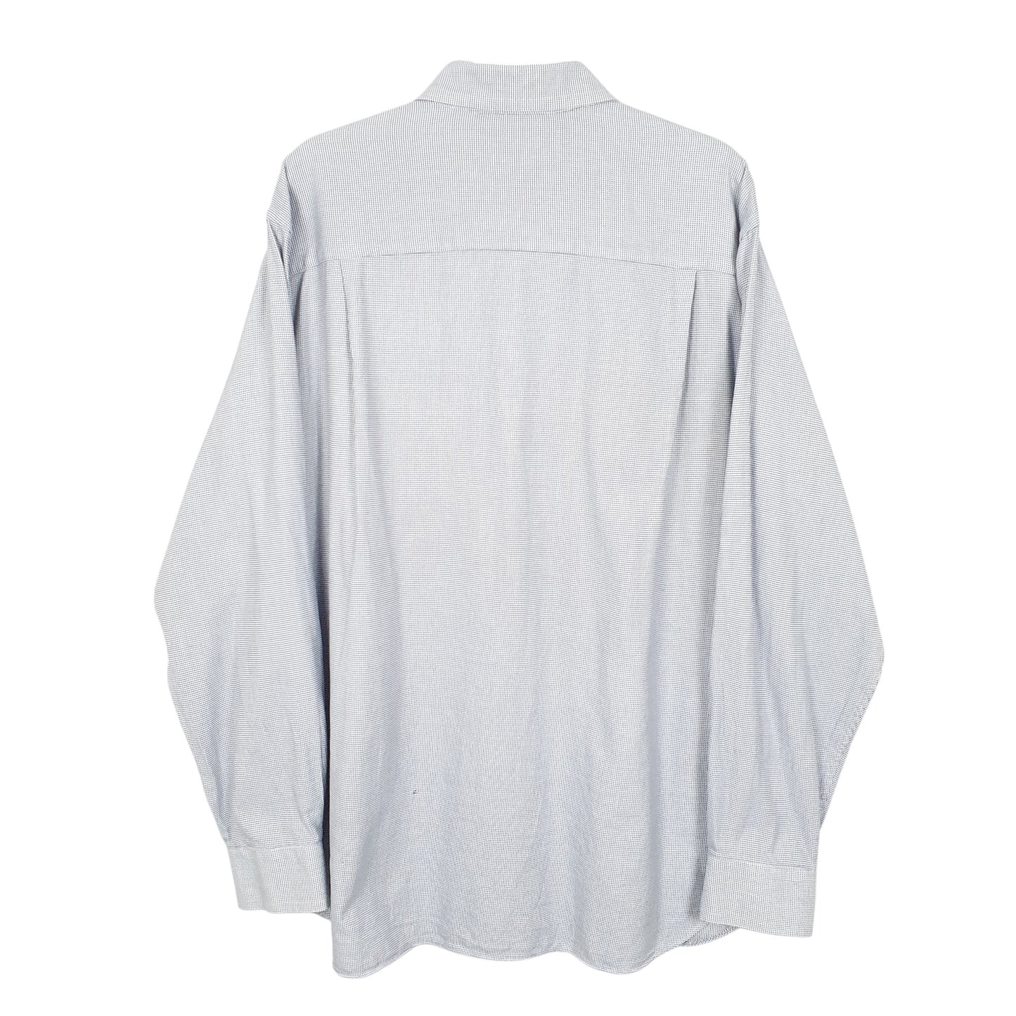 Mens Blue Armani Collezioni Made In Italy Long Sleeve Shirt