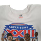 Mens White Fruit of the Loom Vintage 1988 80s Superbowl Cincinnati Bengals Crewneck Jumper