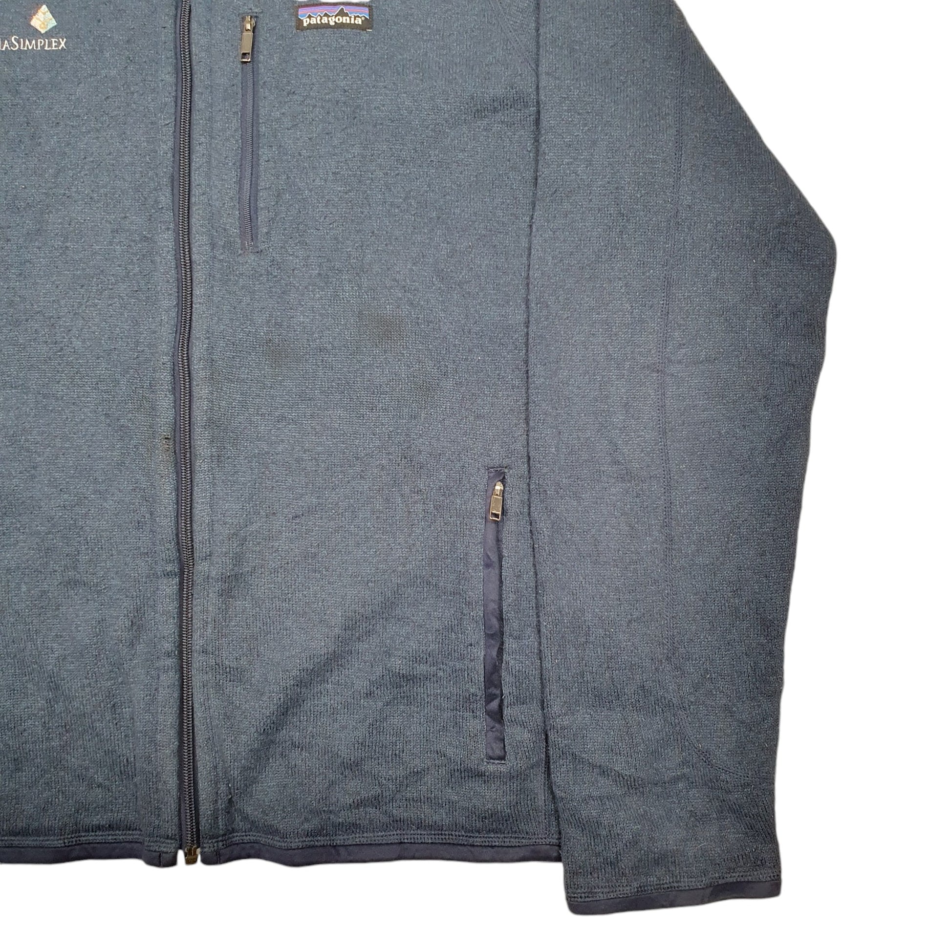 Mens Blue Patagonia Better Sweater Thermal Full Zip Jumper