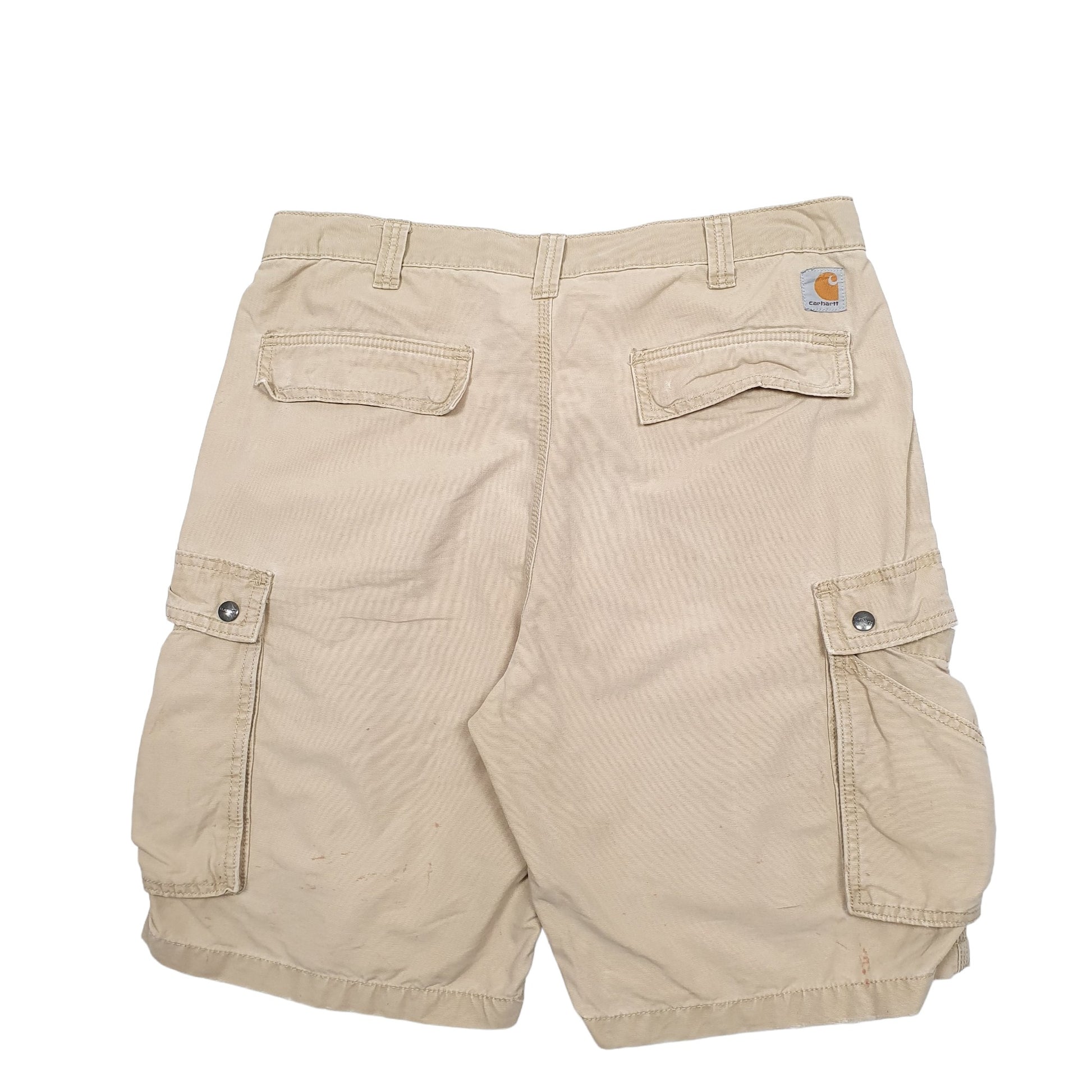 Mens Beige Carhartt Workwear Cargo Shorts