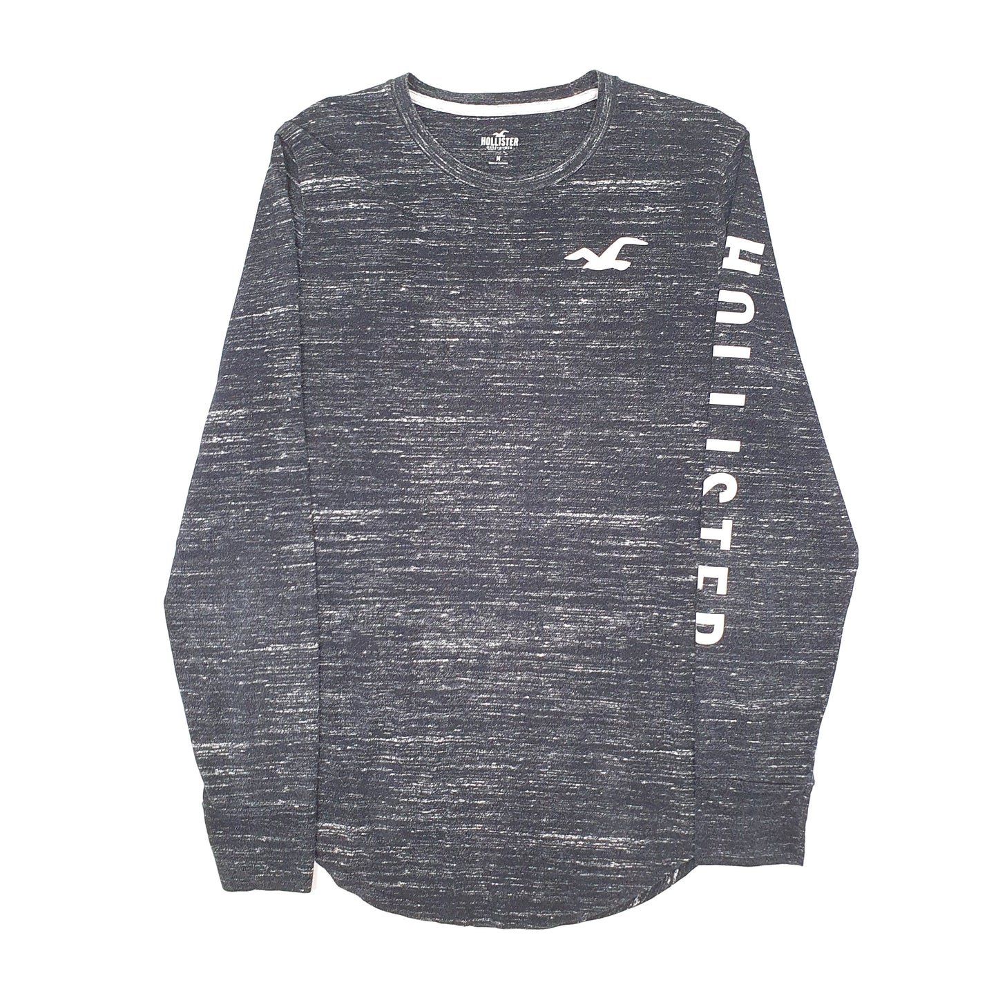 Mens Black Hollister  Long Sleeve T Shirt