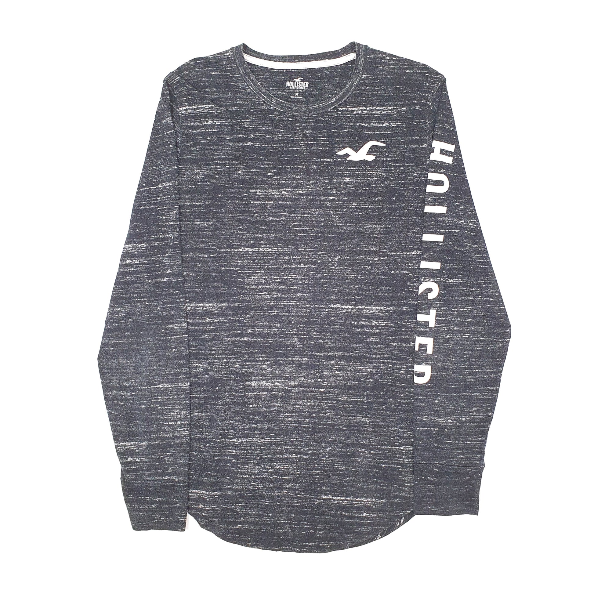 Mens Black Hollister  Long Sleeve T Shirt