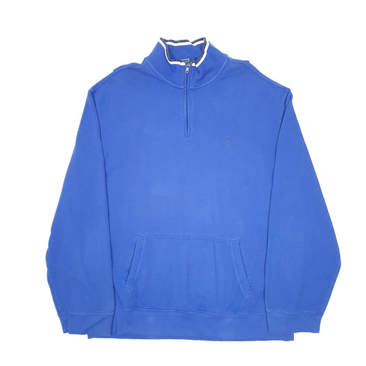 Mens Blue Polo Ralph Lauren  Quarter Zip Jumper