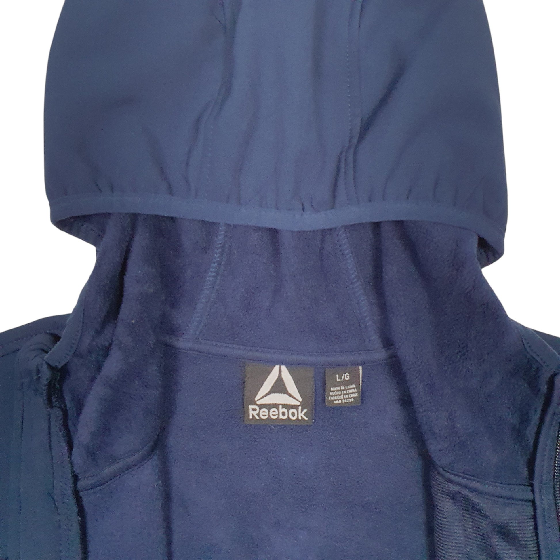 Mens Navy Reebok  Full Zip Jumper