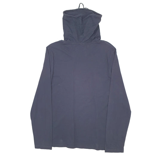 Mens Navy Burton Turtle Neck Lightweight Jumper Long Sleeve T Shirt