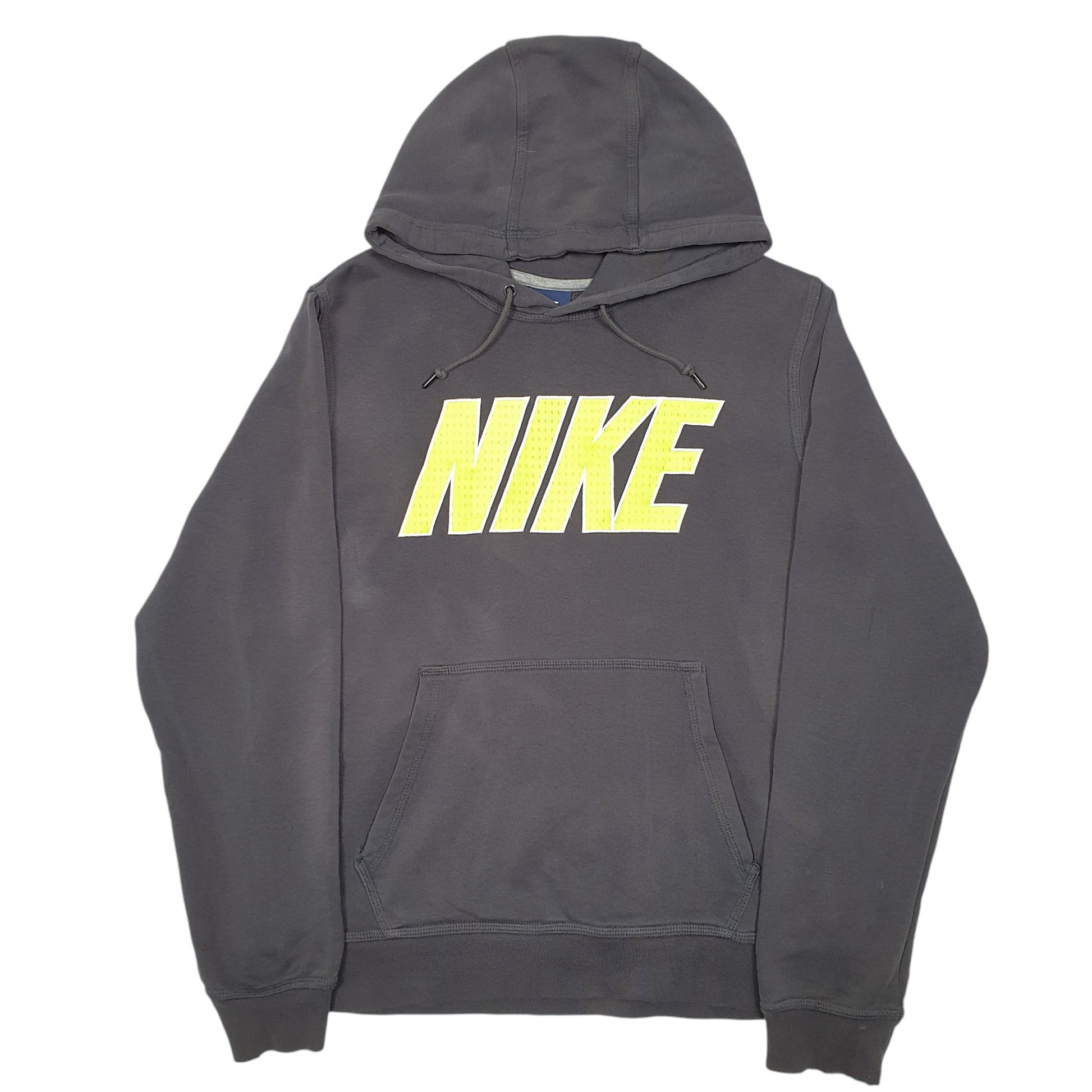 Mens Grey Nike Spellout Hoodie Jumper