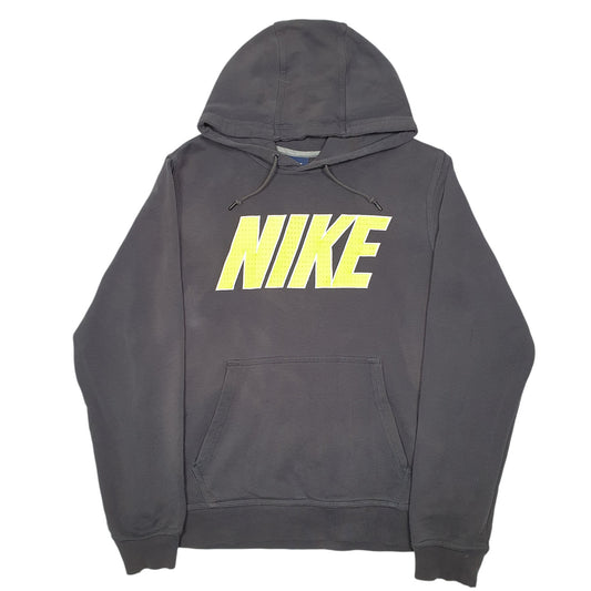 Mens Grey Nike Spellout Hoodie Jumper