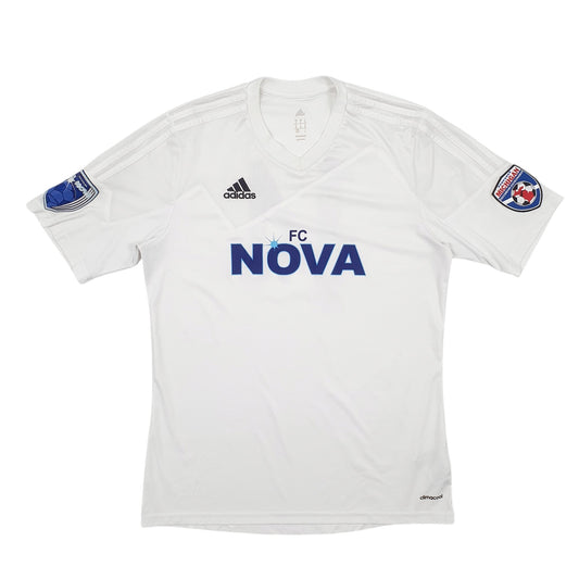 Mens White Adidas FC Nova Short Sleeve T Shirt
