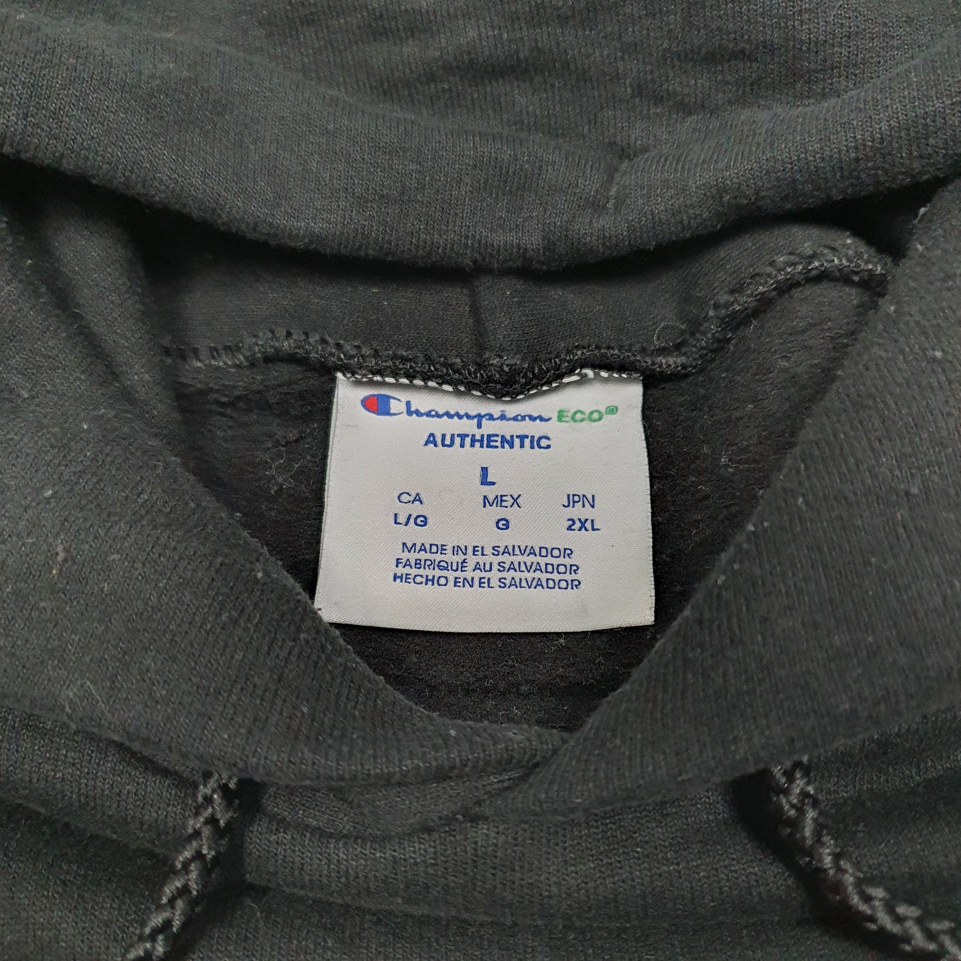 Mens Black Champion Broken Hearts Hoodie Jumper