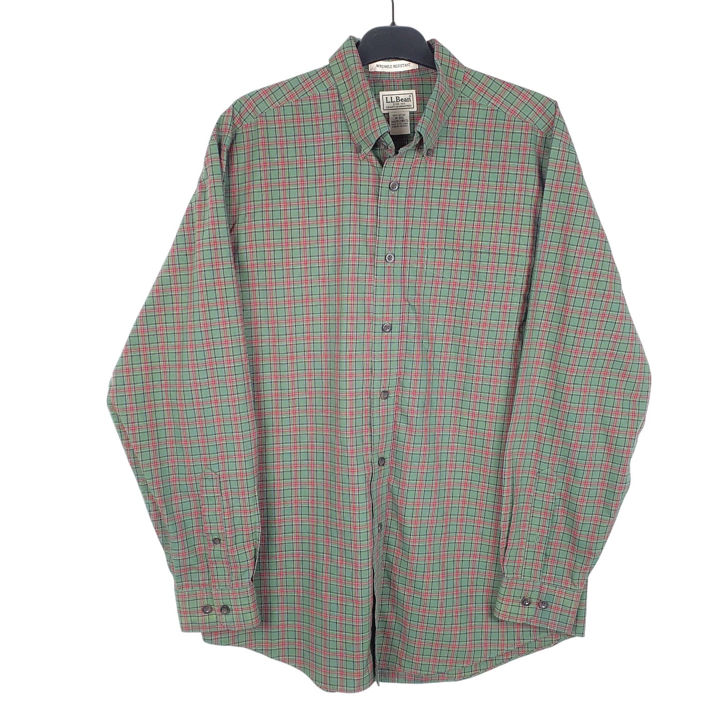 Mens Green L.L.Bean  Long Sleeve Shirt