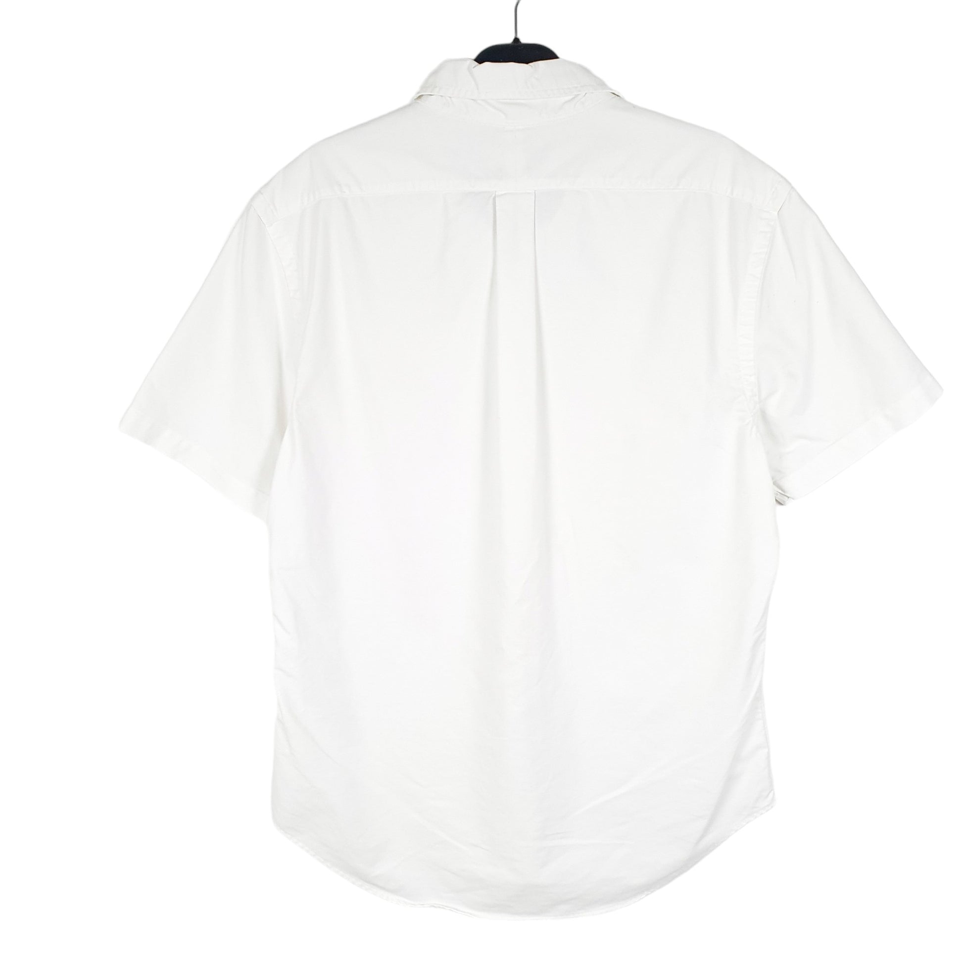 Mens White Polo Ralph Lauren Oxford Short Sleeve Shirt