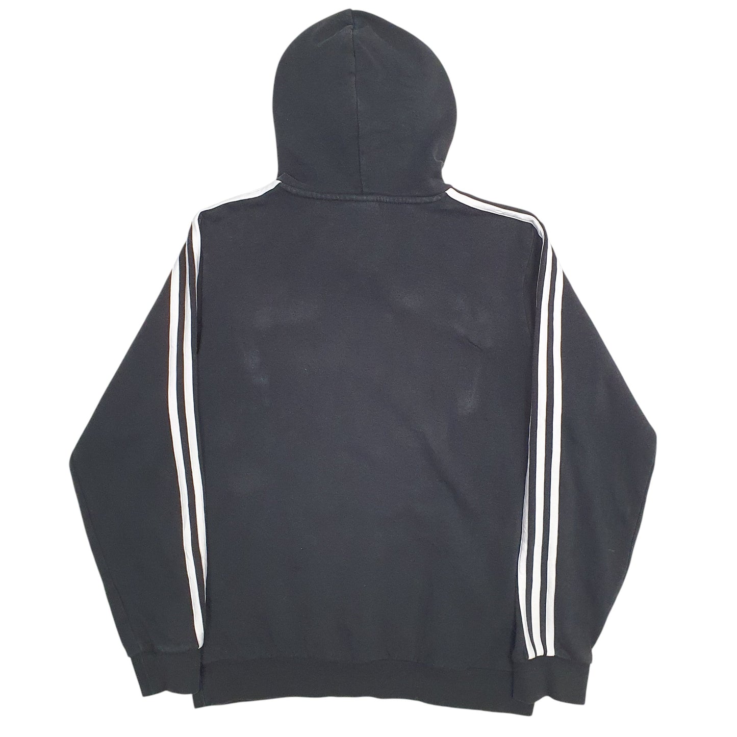 Mens Black Adidas Spellout Hoodie Jumper