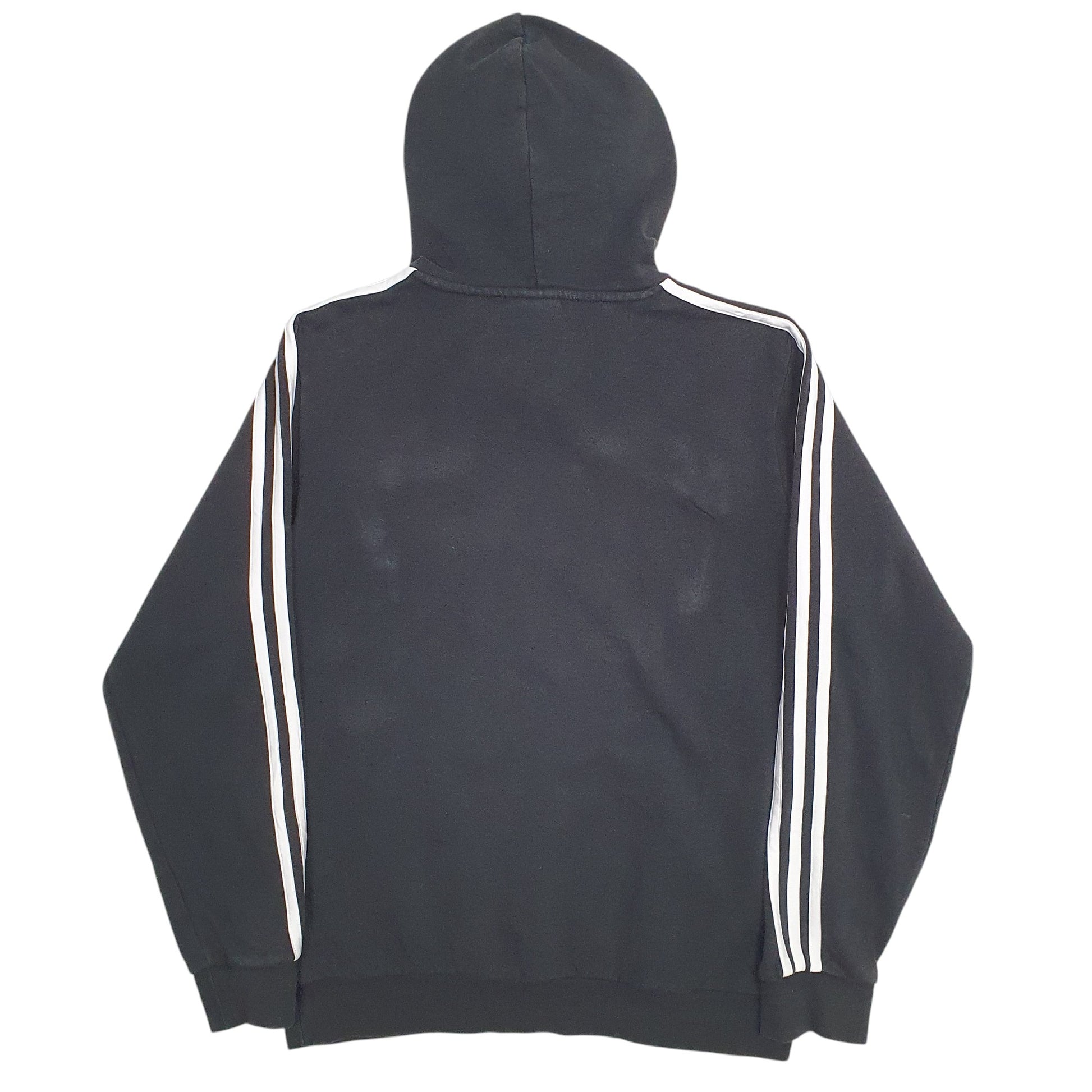 Mens Black Adidas Spellout Hoodie Jumper