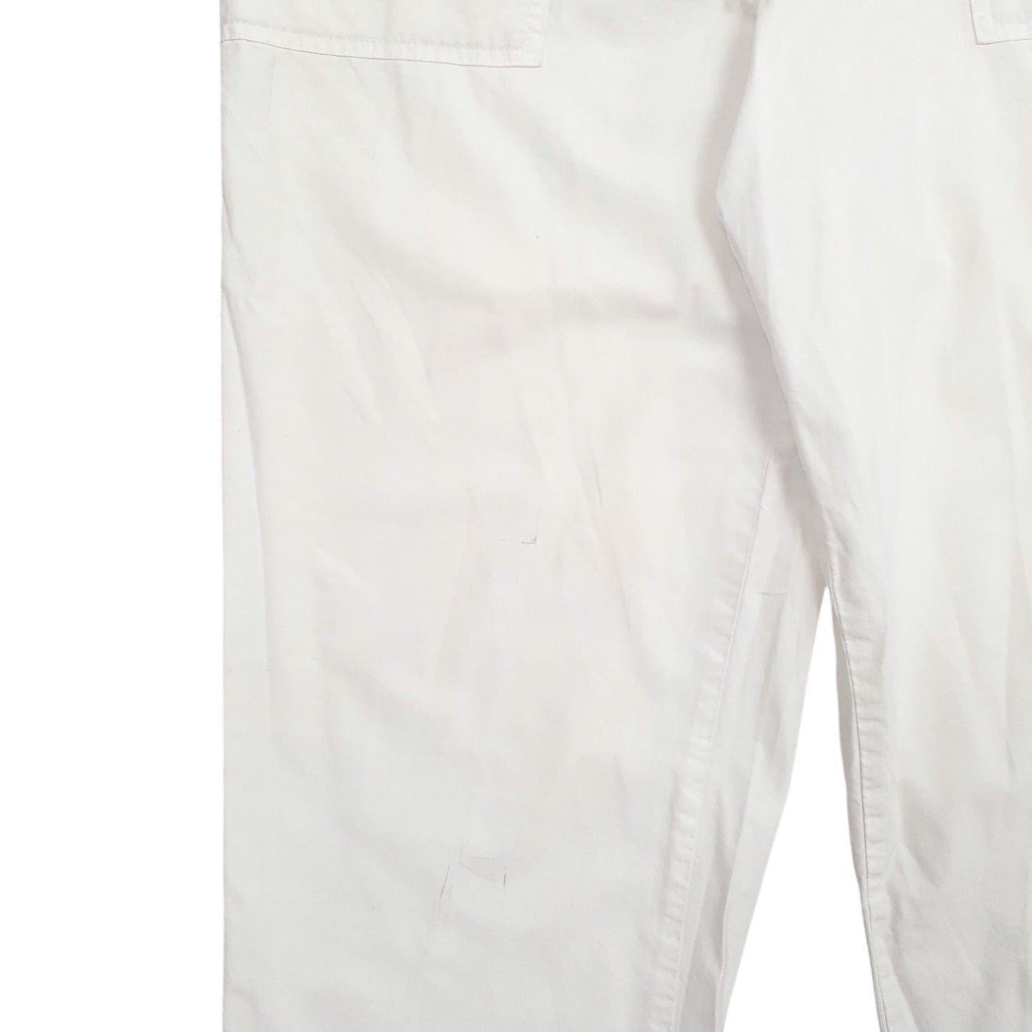 Womens White L.L.Bean  Chino Trousers