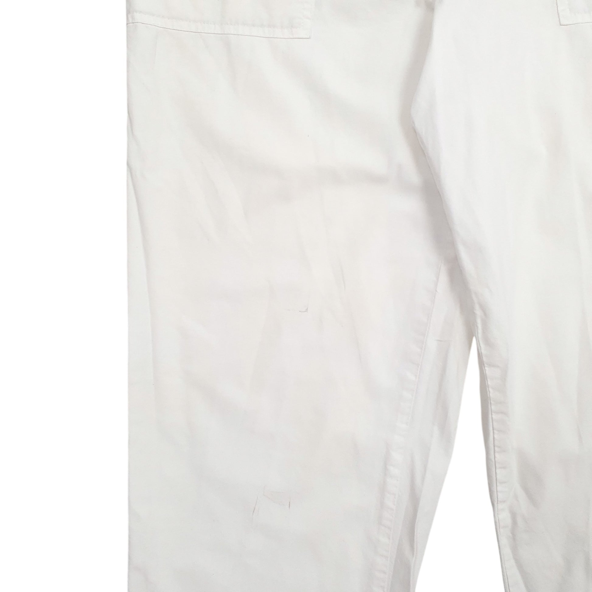 Womens White L.L.Bean  Chino Trousers