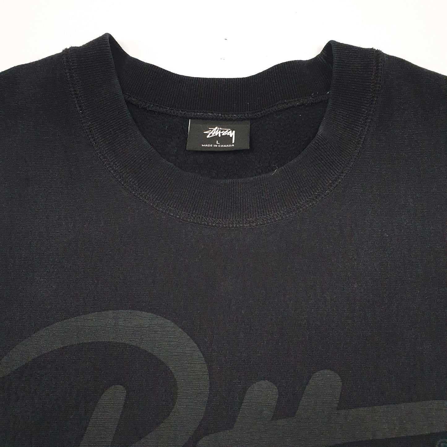 Mens Black Stussy Patta Collab Crewneck Jumper