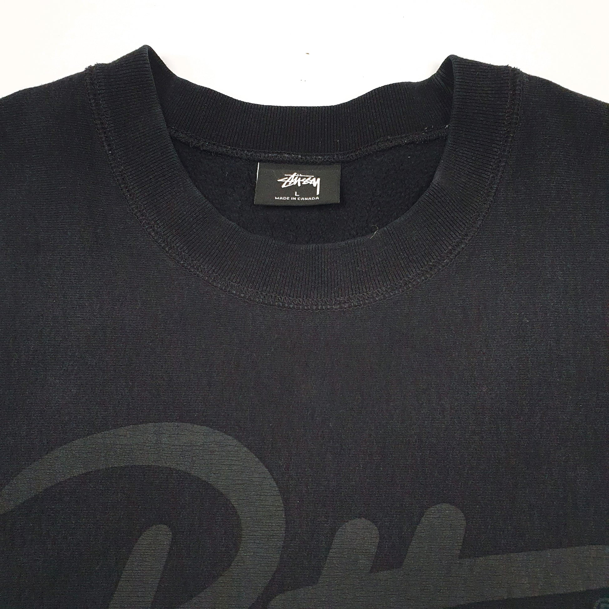 Mens Black Stussy Patta Collab Crewneck Jumper