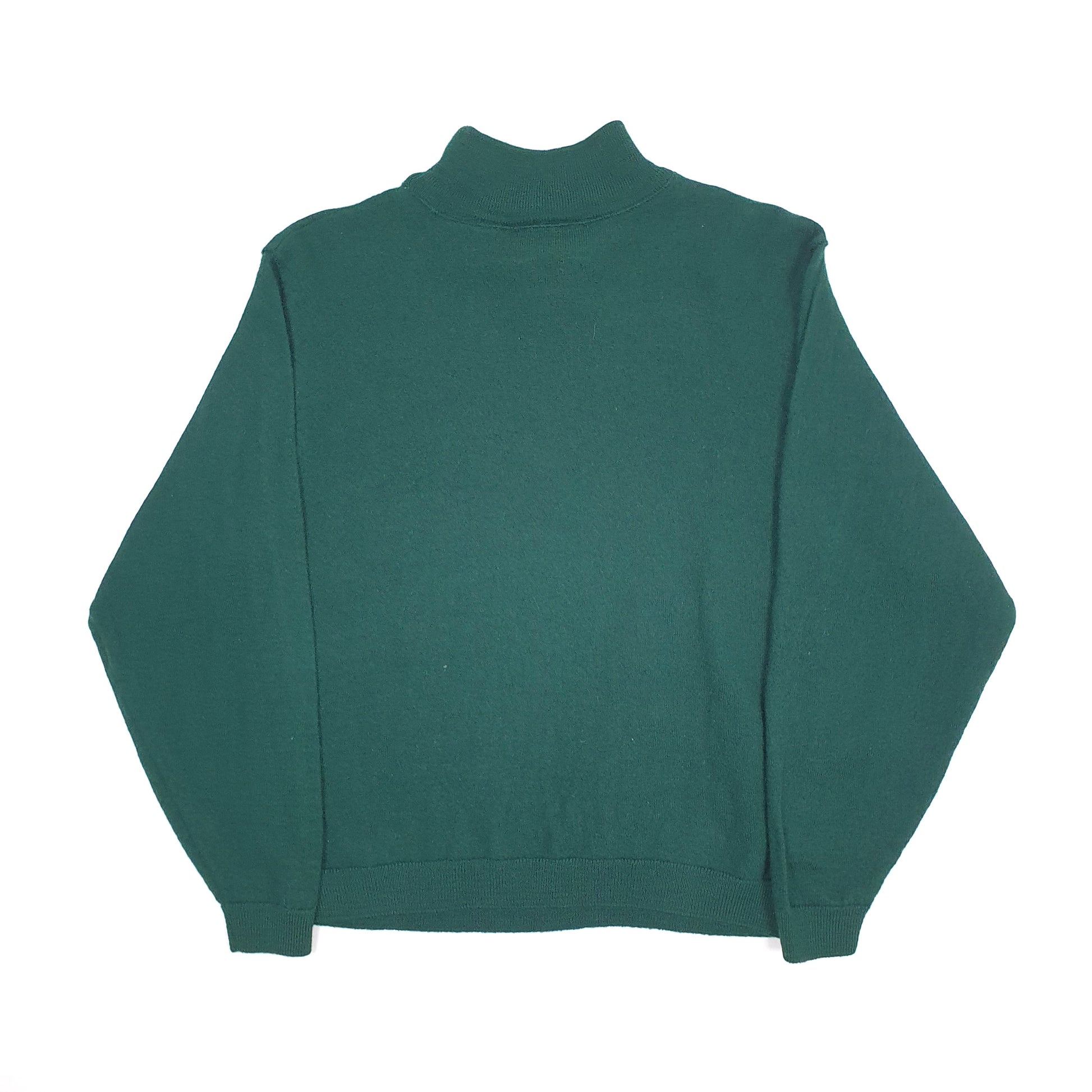 Womens Green Pendleton Virgin Wool Made in USA Crewneck Jumper