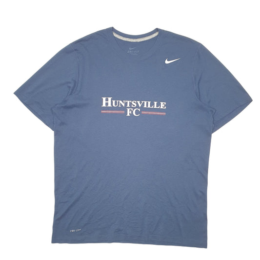 Mens Navy Nike Huntsville FC Dri Fit Short Sleeve T Shirt