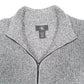 Mens Grey Calvin Klein Knit Quarter Zip Jumper