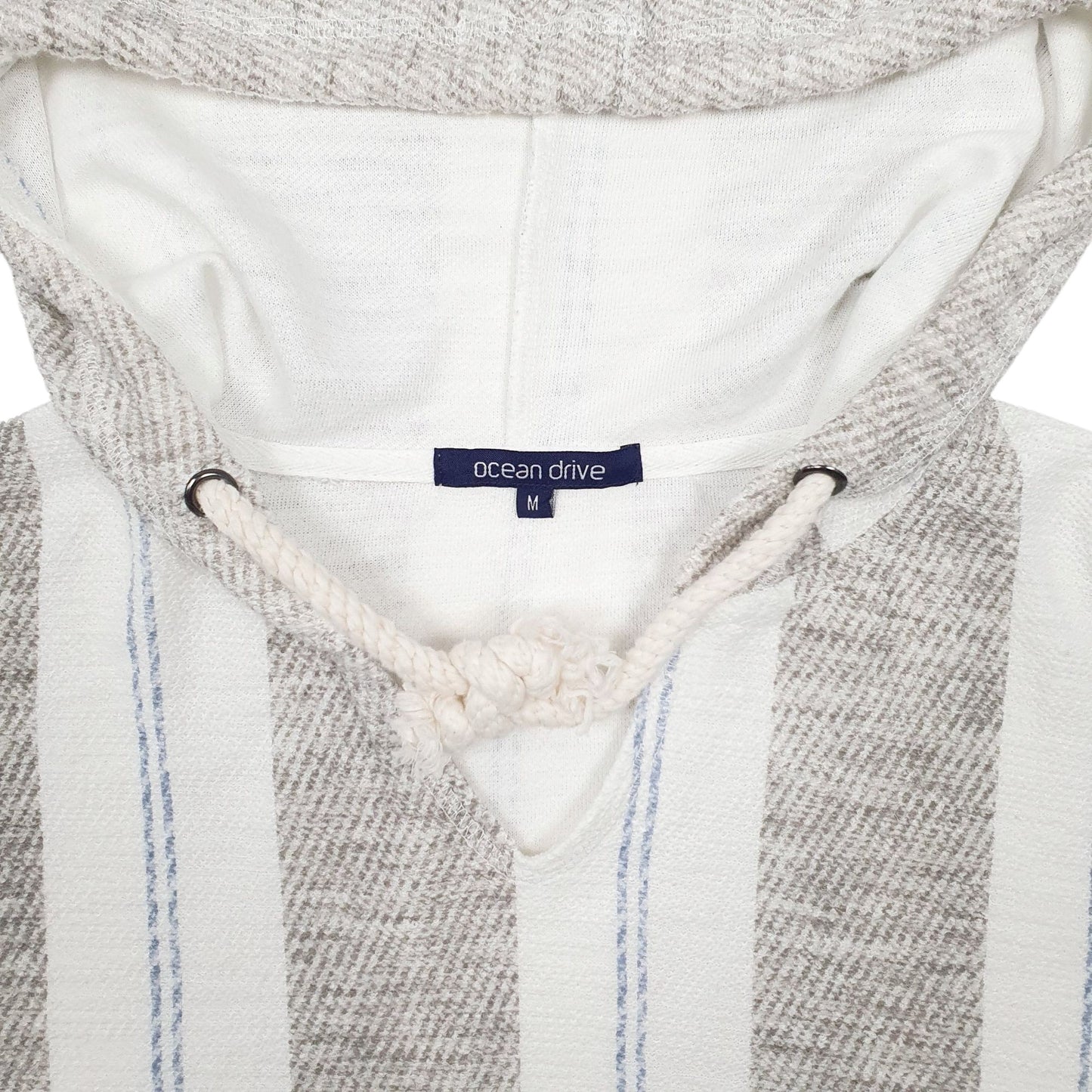 Womens White Ocean Drive  Hoodie Jumper