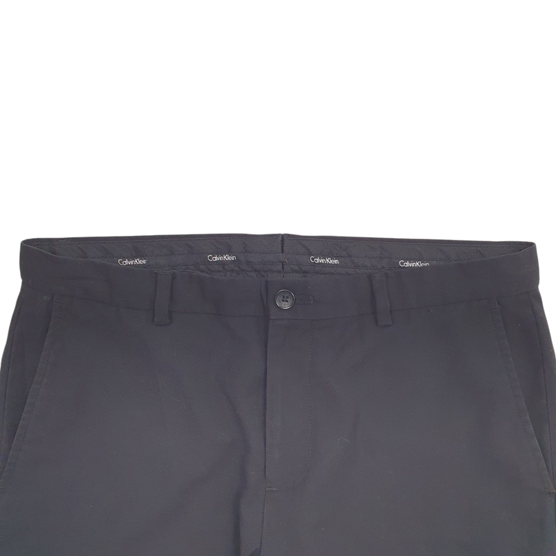 Mens Black Calvin Klein  Chino Trousers