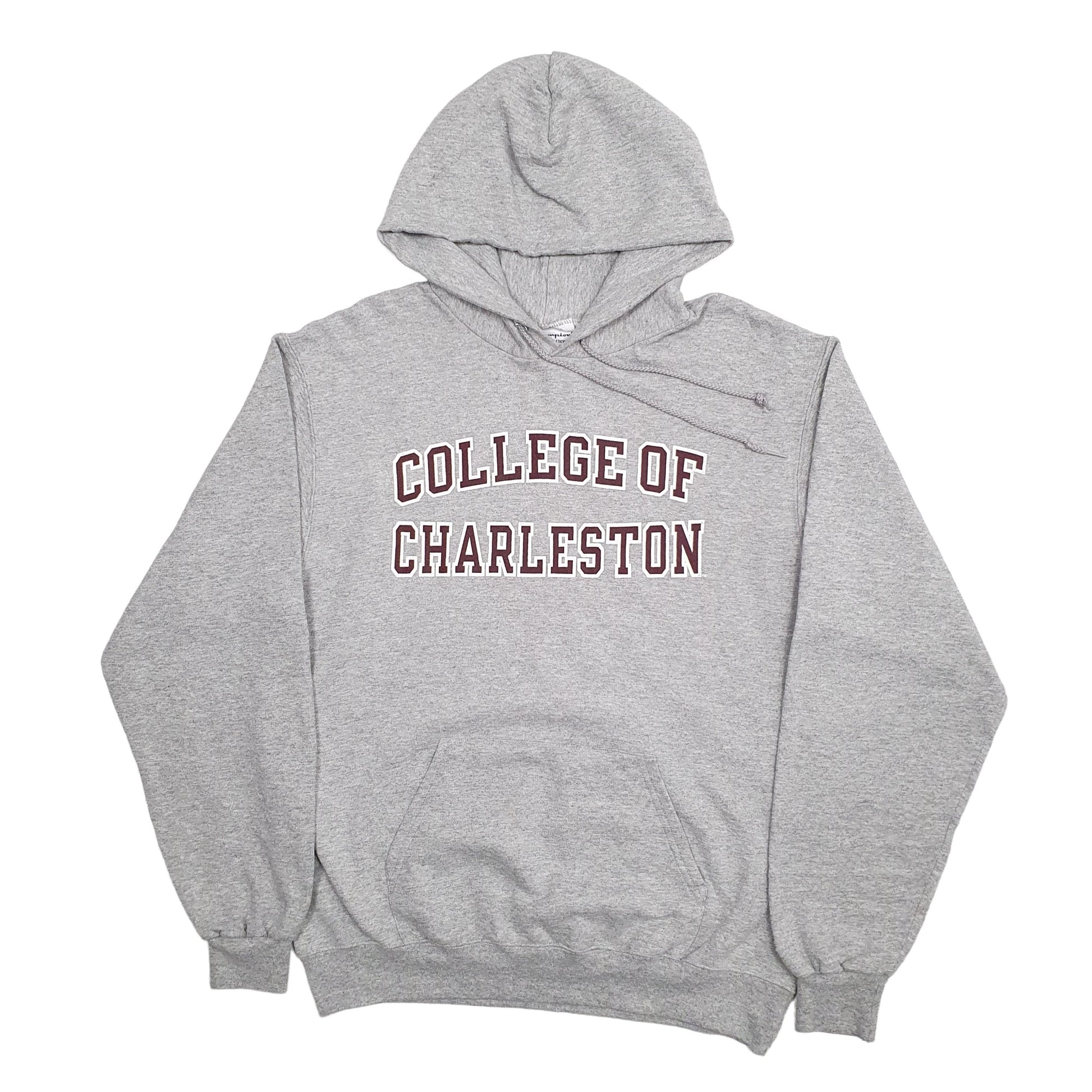 Mens Grey Champion USA College Hoodie Jumper