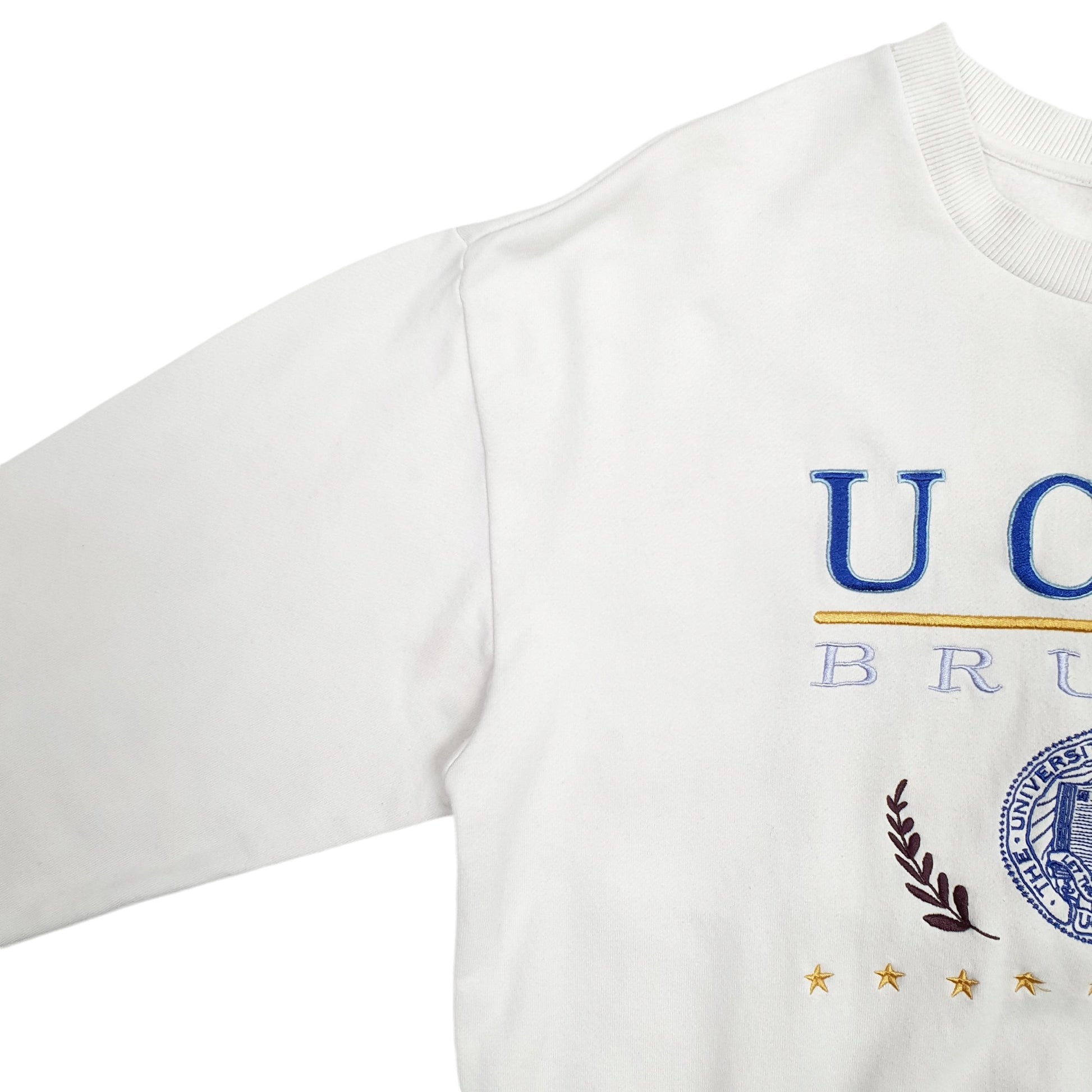 Mens Grey UCLA UCLA University Spellout Crewneck Jumper
