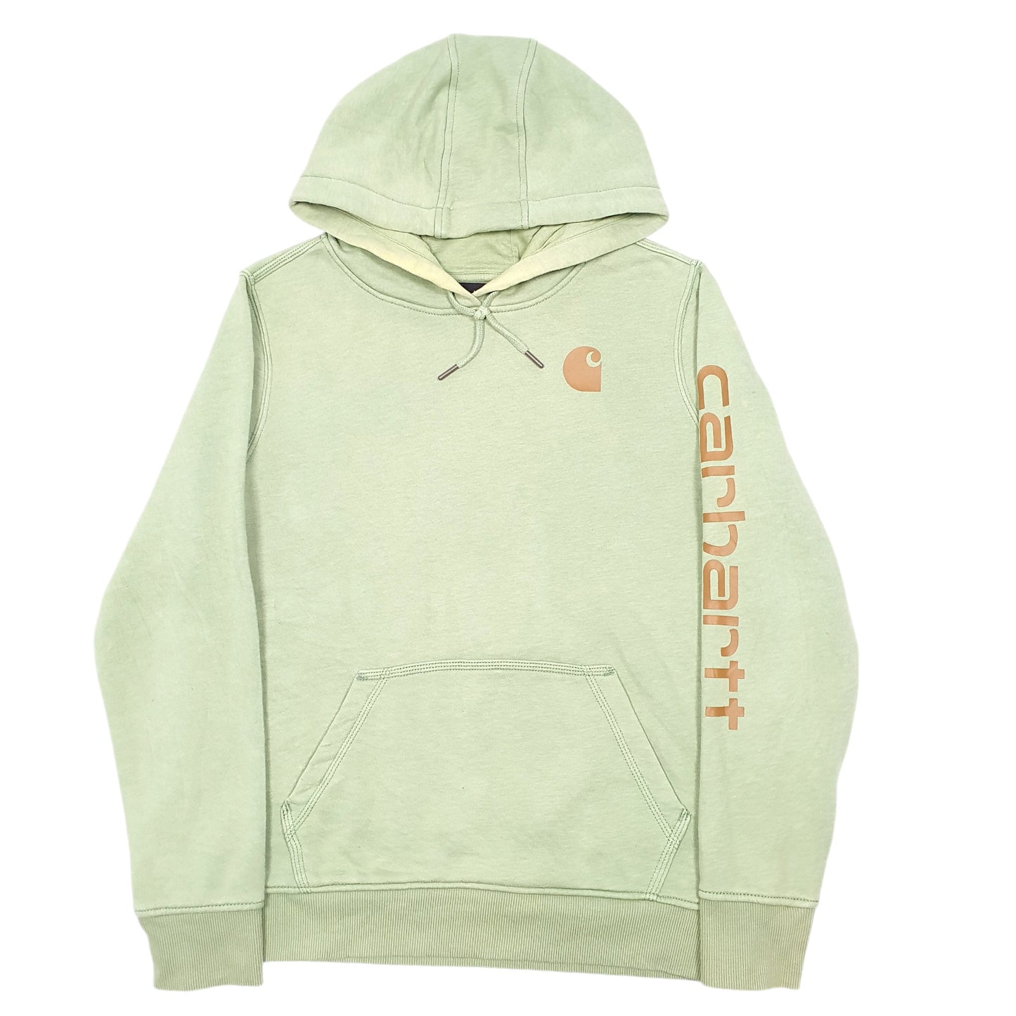 Womens Green Carhartt Workwear Hoodie Jumper