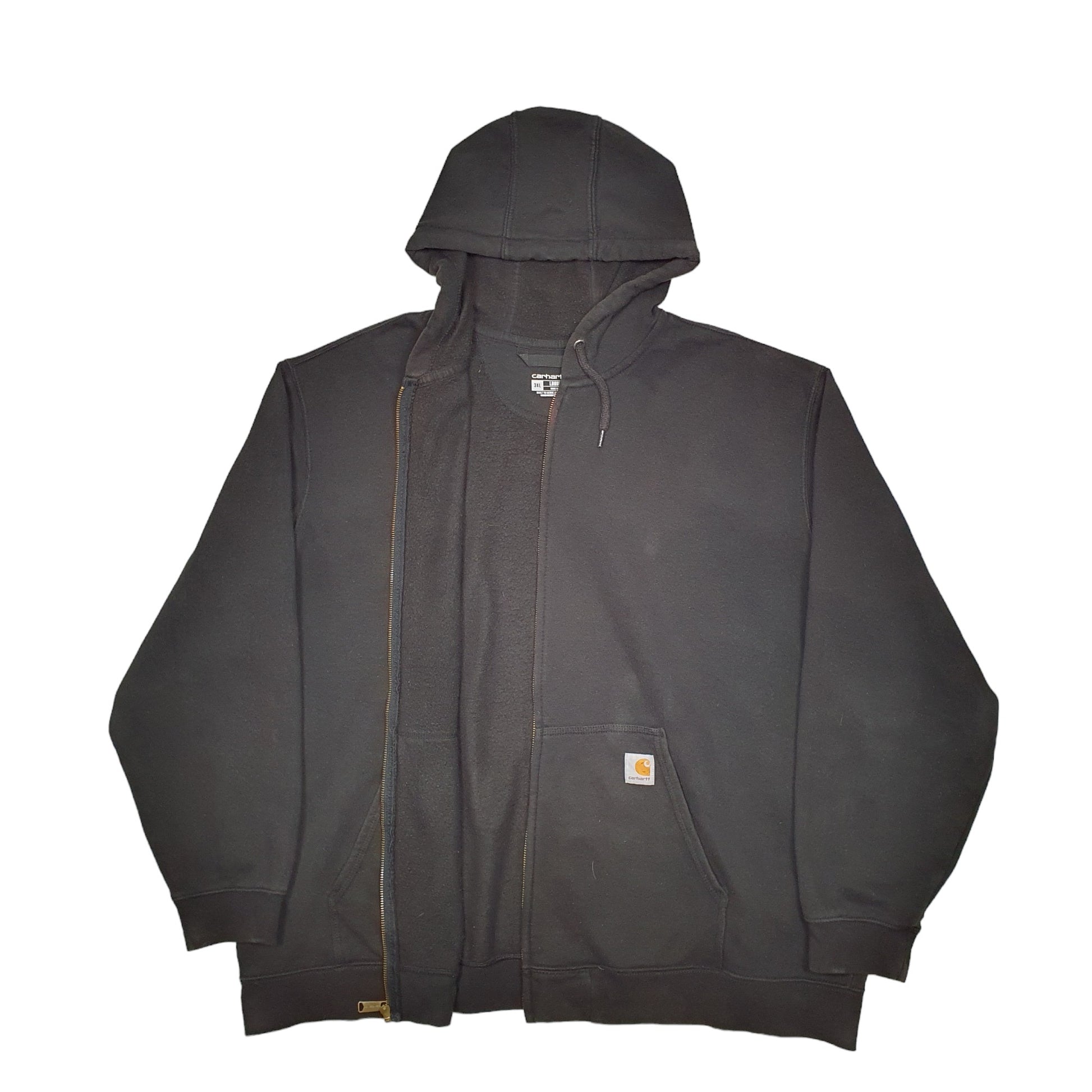 Mens Black Carhartt Workwear Full Zip Jumper