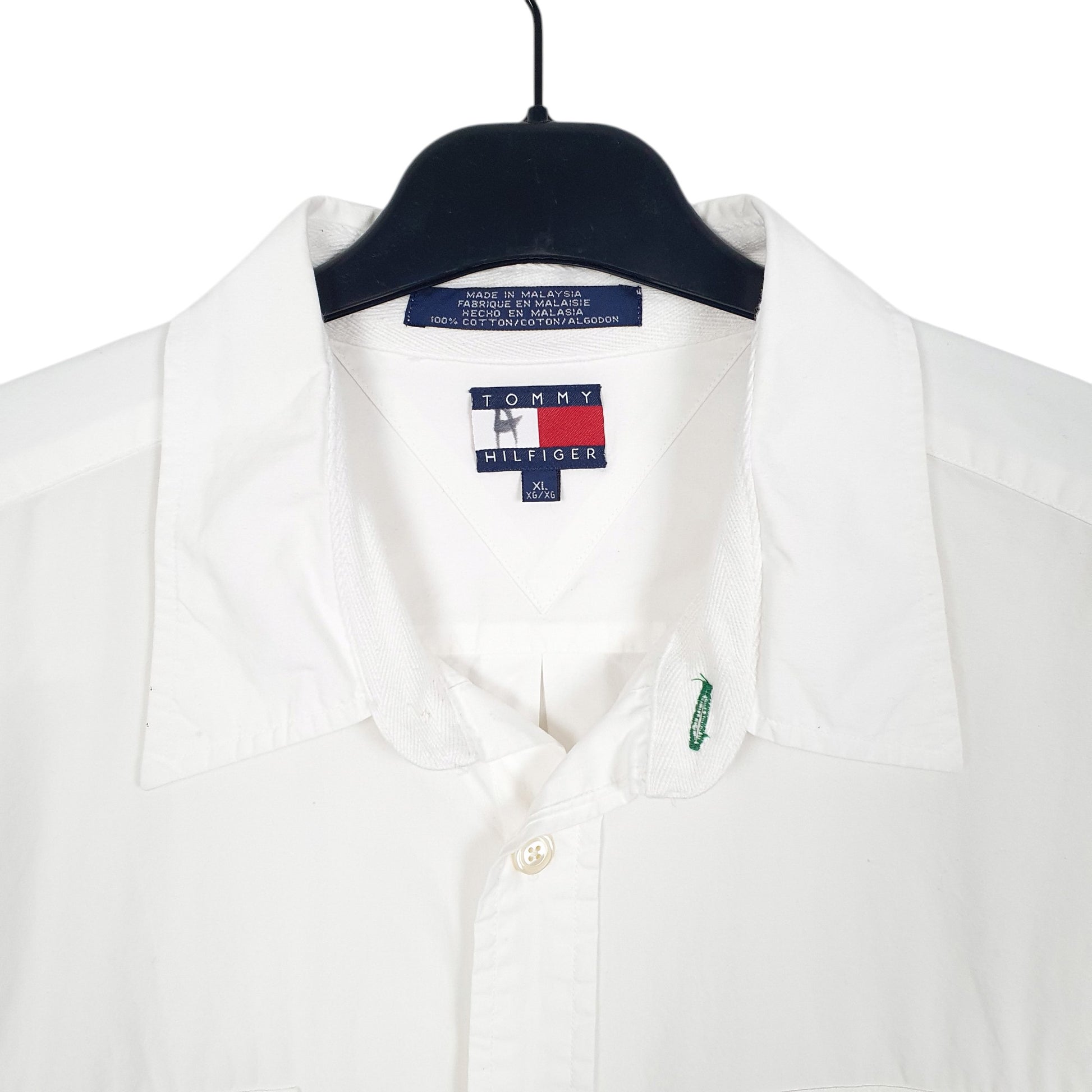 Mens White Tommy Hilfiger  Short Sleeve Shirt