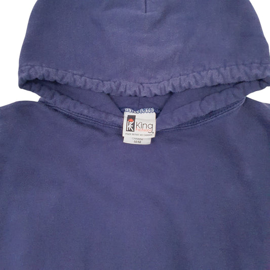 Mens Blue King Fashion Curling Hoodie Jumper