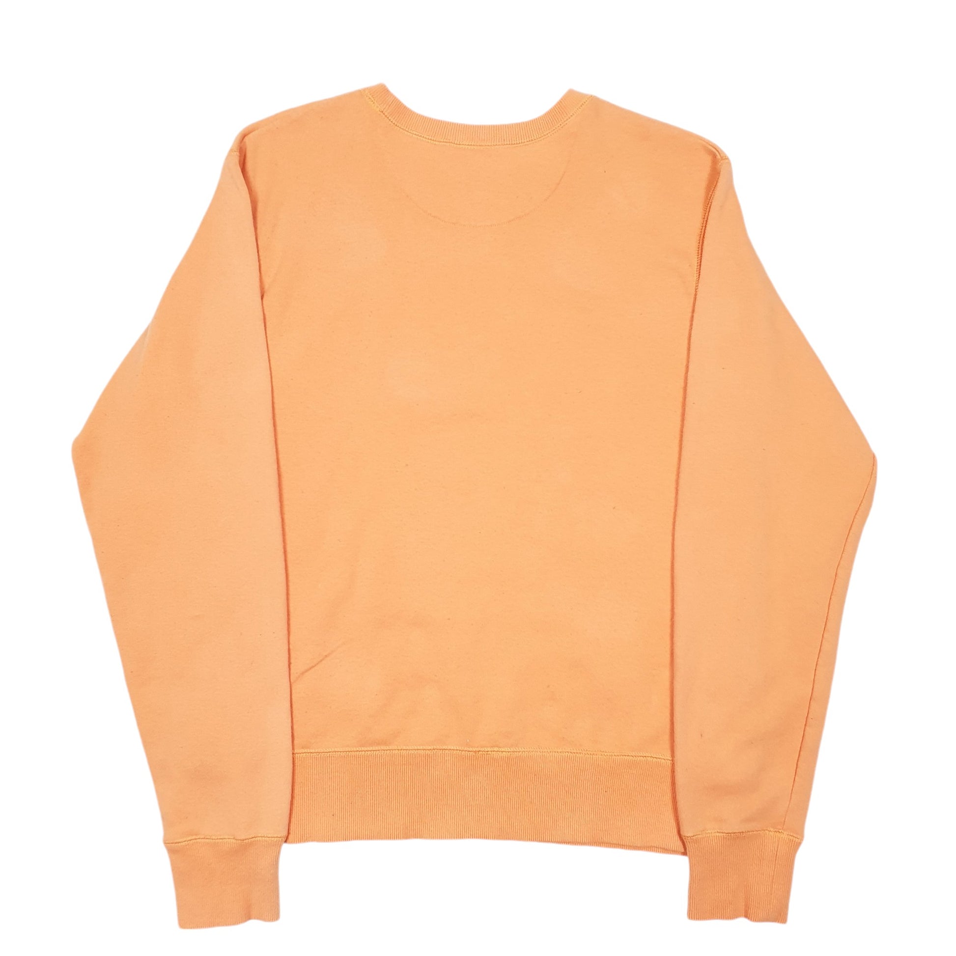 Womens Orange Champion Gym Workout Running Casual Crewneck Jumper