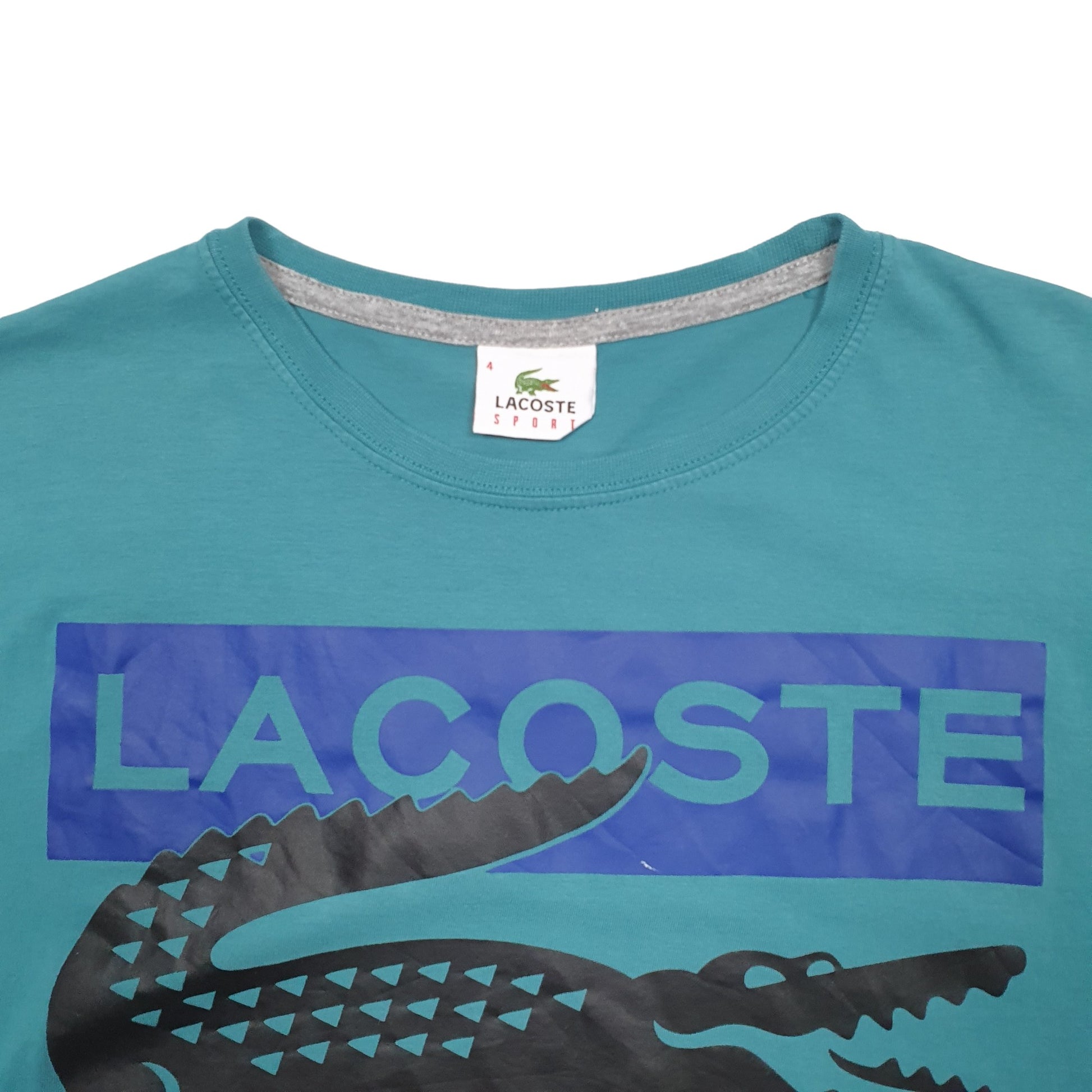 Mens Green Lacoste  Short Sleeve T Shirt