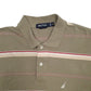 Mens Khaki Nautica  Long Sleeve Polo Shirt