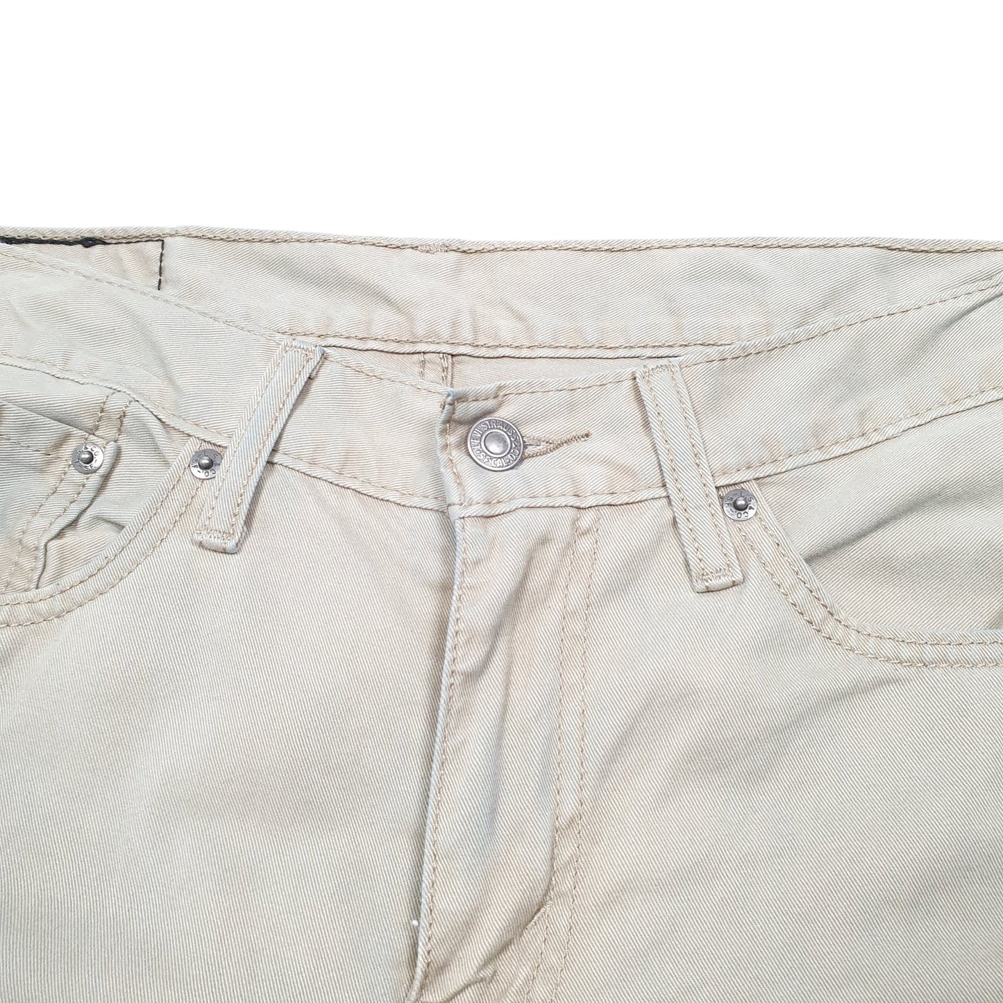 Mens Beige Levis 514 Chino Trousers