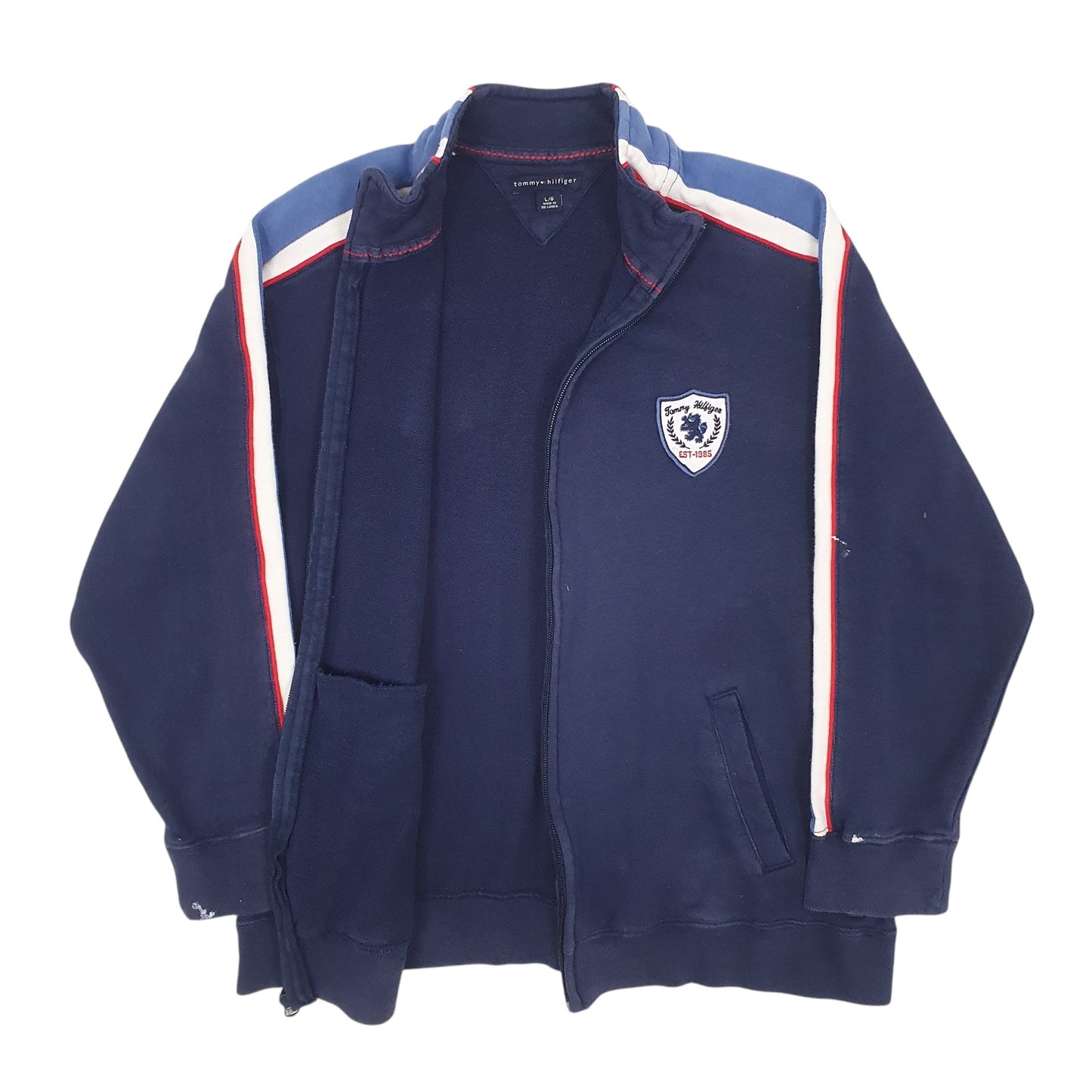 Womens Navy Tommy Hilfiger  Full Zip Jumper